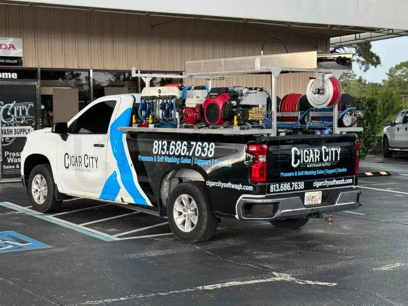 The Stallion XL Ultimate 8' Pressure & Soft Washing Truck Bed Skid